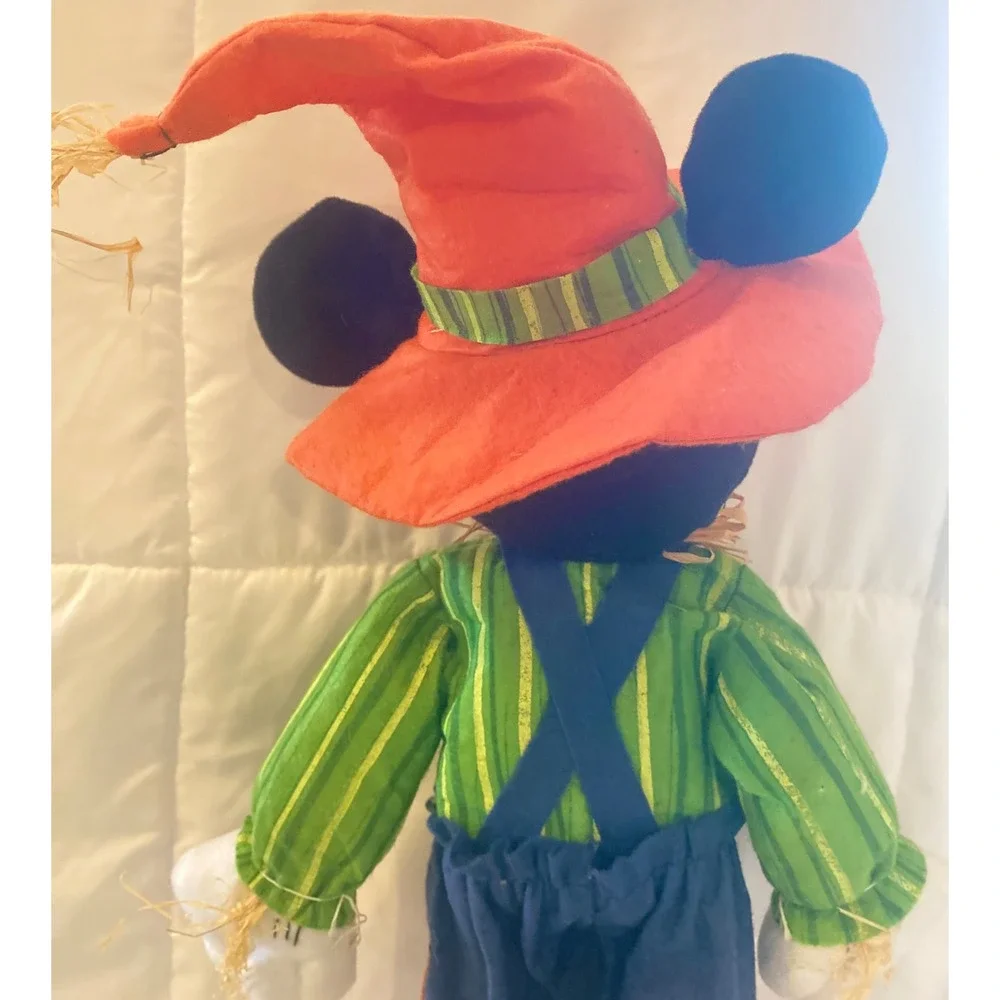 Disney‎ Mickey Mouse Scarecrow Fall Harvest Plush Shelf Sitter Hobby Lobby Decor